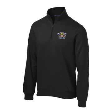 Black Quarter-Zip Sweatshirt
